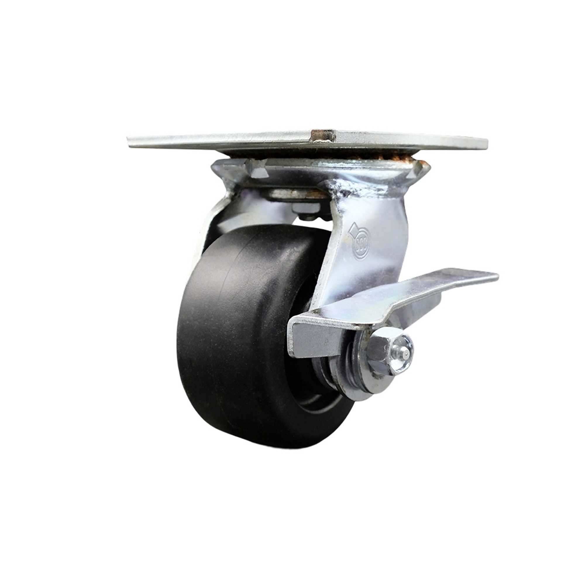 Service Caster, 4in. x 2in. Plate Caster, Wheel Diameter 4 in, Caster Type Swivel, Package (qty.) 1, Model# SCC-35S420-POB-SLB
